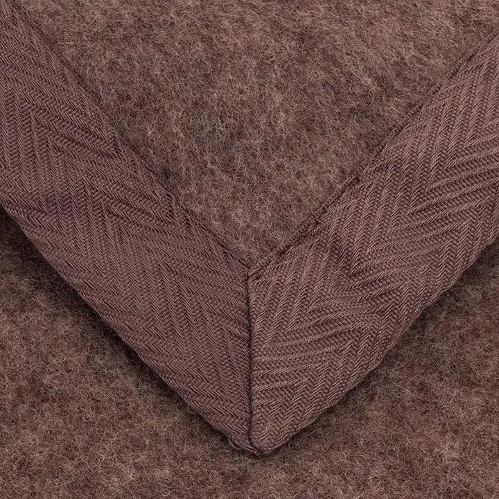 Zenoni & ColombiCoperta New Zeland In Pura Lana Vergine Lambswool Certificata Woolmark Marrone