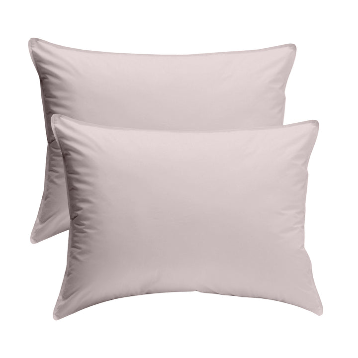 Zenoni & ColombiCoppia Di Federe In 100% Cotone Made In Italy Tinta Unita 50x80cm