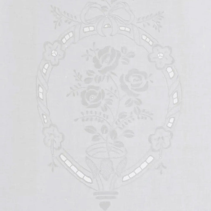 Zenoni & ColombiCoppia Di Tende Ricamate A Mano In Misto Lino Made In Italy Variante Italiano 800