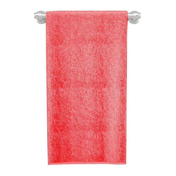 Zenoni & ColombiCoppia Ospite E Salvietta In Spugna 420 Gr Corallo