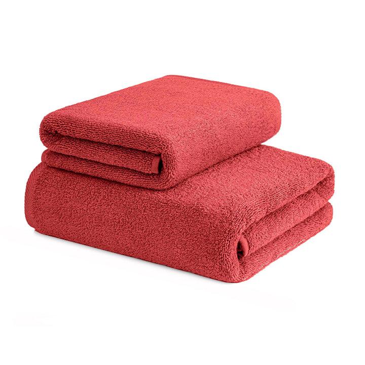 Zenoni & ColombiCoppia Ospite E Salvietta In Spugna 420 Gr Corallo