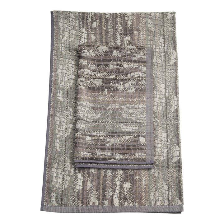 Zenoni & ColombiCoppia Ospite E Salvietta In Spugna 600 Gr Samantha Grigio