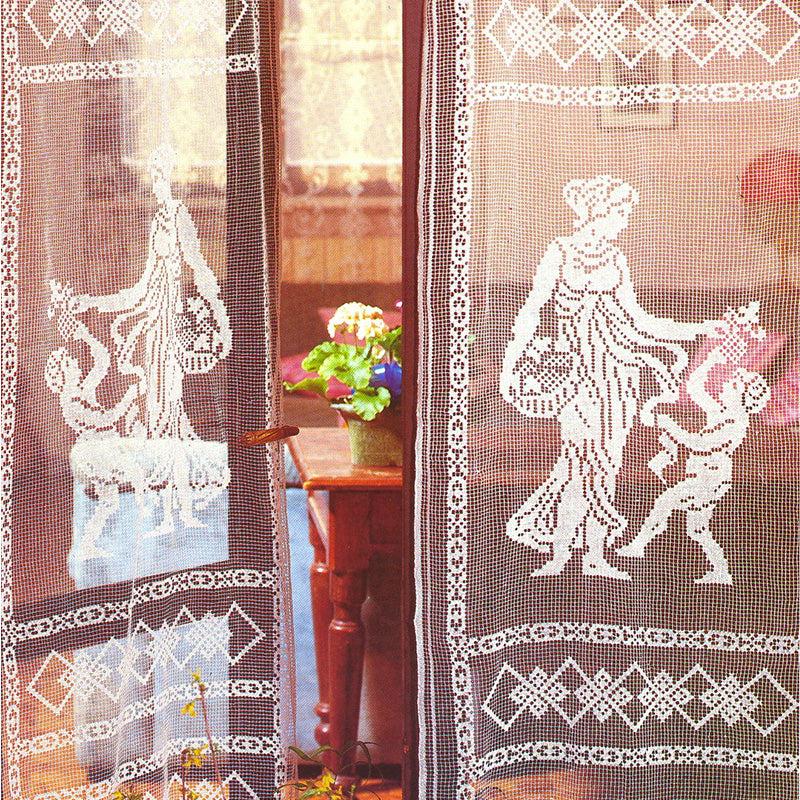 Zenoni & ColombiCoppia Tende a Filet 100% Cotone variante Autunno