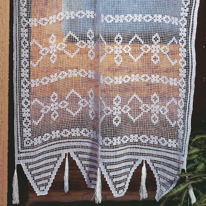 Zenoni & ColombiCoppia Tende A Filet 100% Cotone Variante Estate