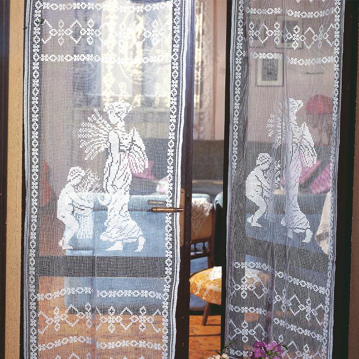 Zenoni & ColombiCoppia Tende A Filet 100% Cotone Variante Estate