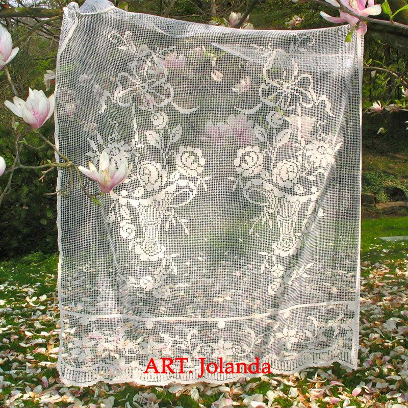 Zenoni & ColombiCoppia Tende a Filet 100% Cotone variante Jolanda