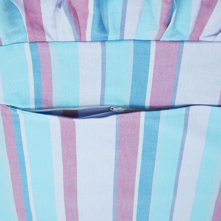 Zenoni & ColombiCopricuscino Per Sedia Provencal 100% Cotone Azzurro