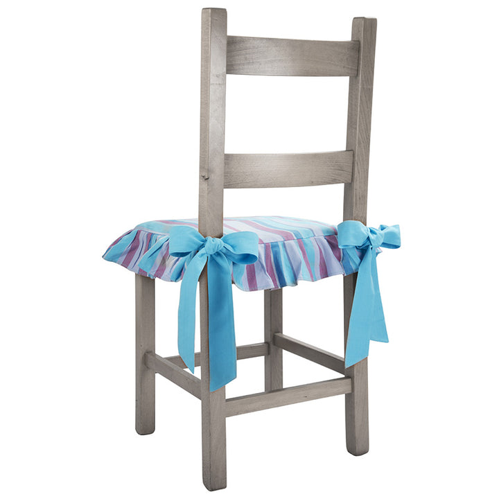 Zenoni & ColombiCopricuscino Per Sedia Provencal 100% Cotone Azzurro