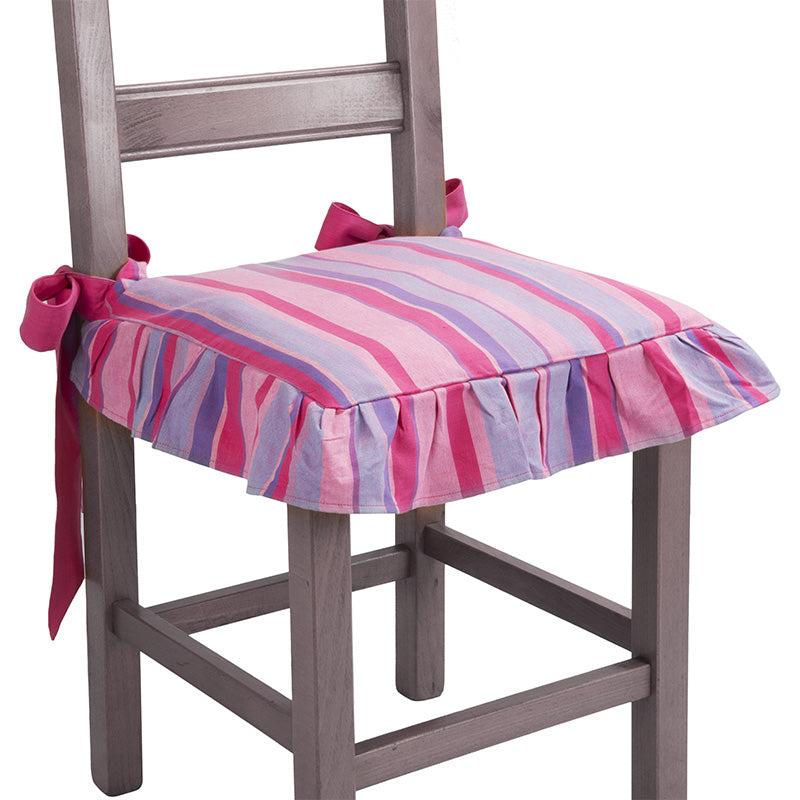 Zenoni & ColombiCopricuscino per sedia Provencal 100% cotone Fucsia