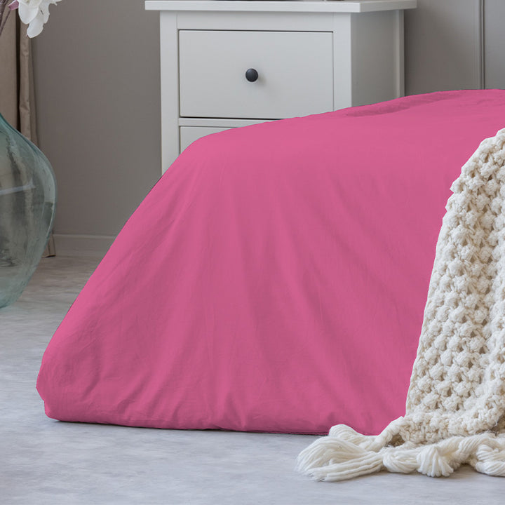 Zenoni & ColombiCopripiumino Con Federe In 100% Cotone Fucsia