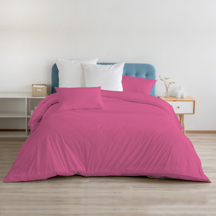 Zenoni & ColombiCopripiumino Con Federe In 100% Cotone Fucsia