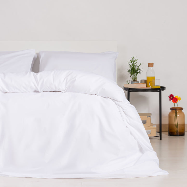 Zenoni & ColombiCopripiumino In 100% Cotone Bianco Con Federe