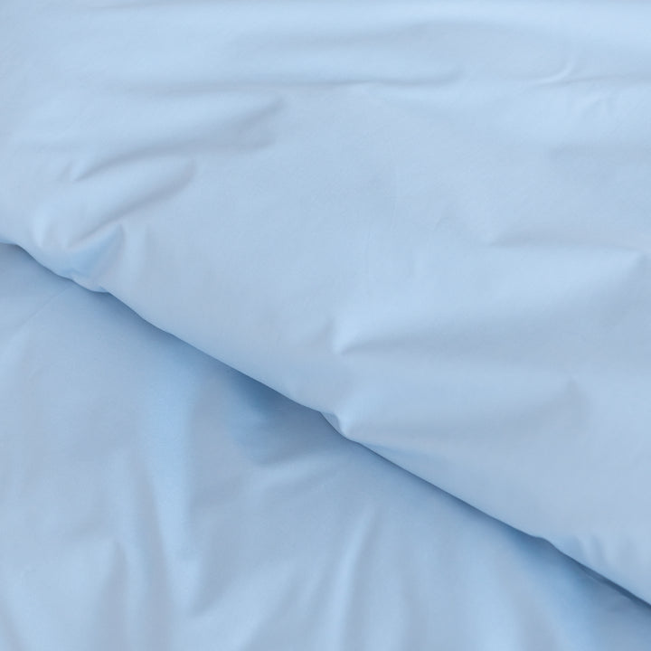 Zenoni & ColombiCopripiumino In 100% Percalle Di Cotone Azzurro Orizzonte Con Federe