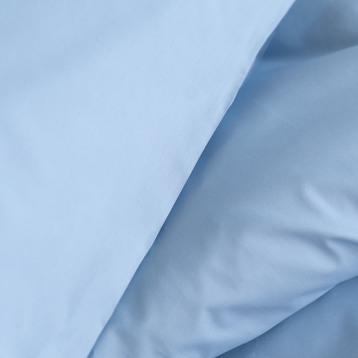 Zenoni & ColombiCopripiumino In 100% Percalle Di Cotone Azzurro Orizzonte Con Federe