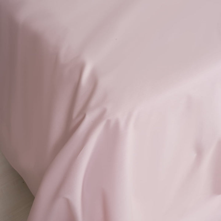 Zenoni & ColombiCopripiumino In 100% Percalle Di Cotone Rosa Perla Con Federe