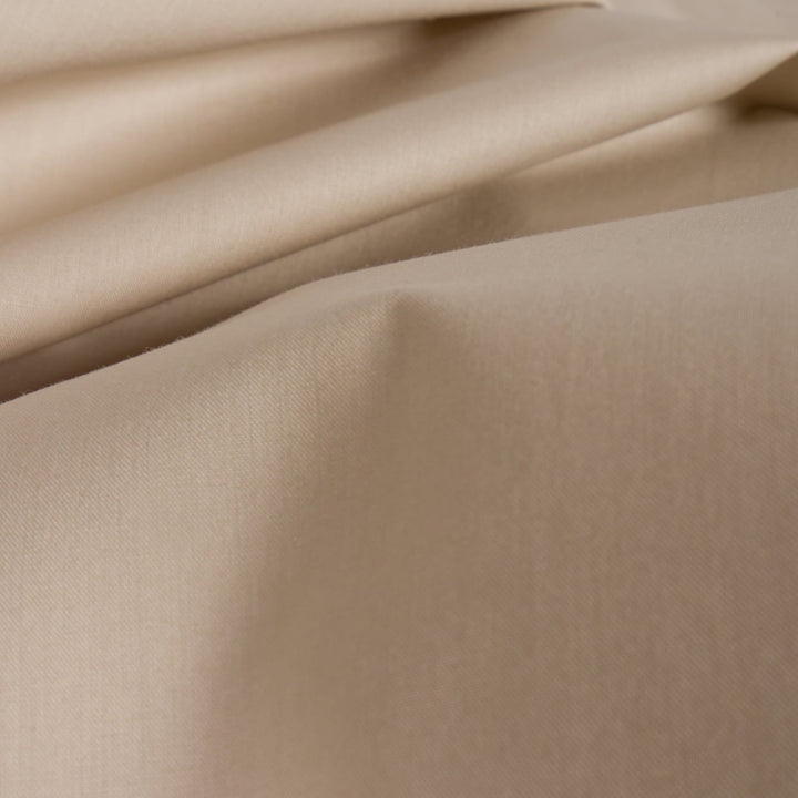 Zenoni & ColombiCopripiumino In 100% Percalle Di Cotone Sabbia Con Federe