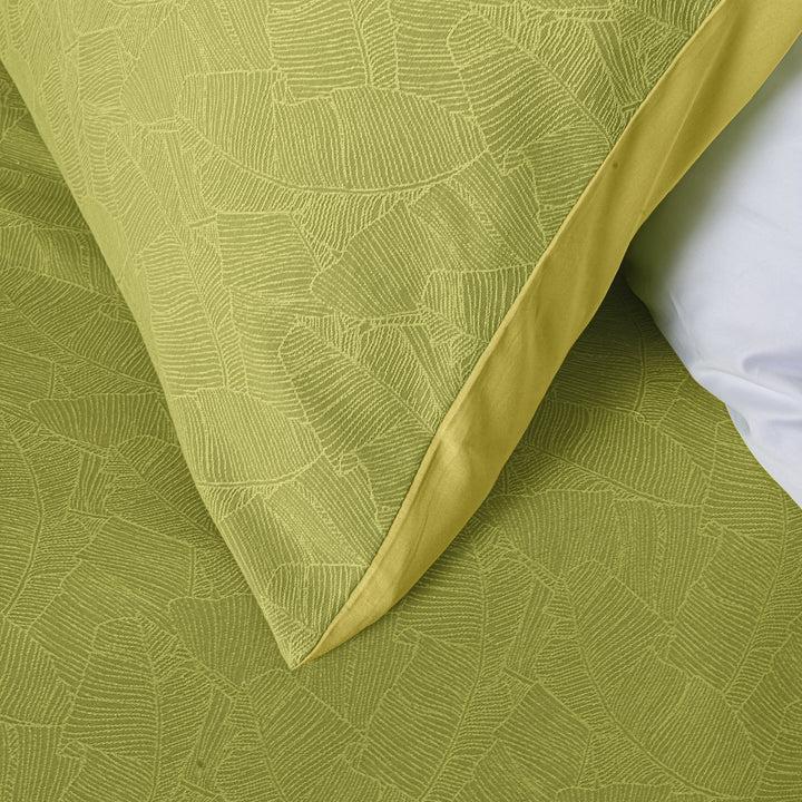 Zenoni & ColombiCopripiumino In Cotone Con Federe Jacquard Giungla Verde