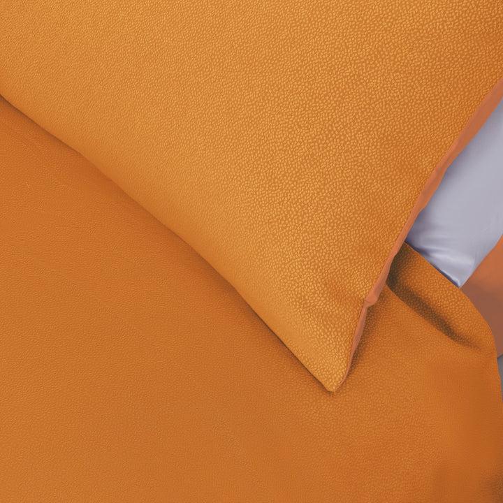 Zenoni & ColombiCopripiumino In Cotone Con Federe Jacquard Keppler Arancio