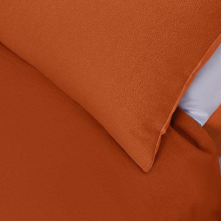 Zenoni & ColombiCopripiumino In Cotone Con Federe Jacquard Keppler Arancio Scuro