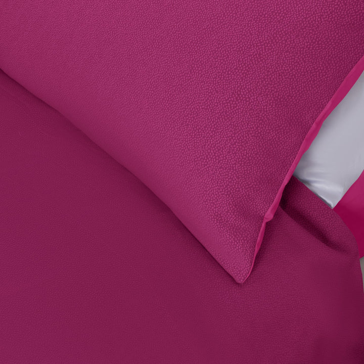 Zenoni & ColombiCopripiumino In Cotone Con Federe Jacquard Keppler Fucsia