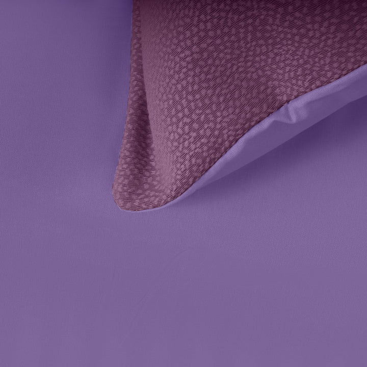 Zenoni & ColombiCopripiumino In Cotone Con Federe Jacquard Keppler Malva