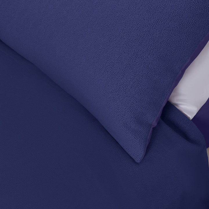 Zenoni & ColombiCopripiumino In Cotone Con Federe Jacquard Keppler Prugna