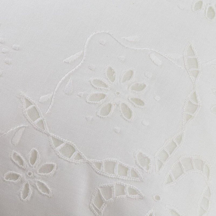 Zenoni & ColombiFedera Arredo Ricamata A Mano In Misto Lino Made In Italy Variante Fegea 42x42 Cm