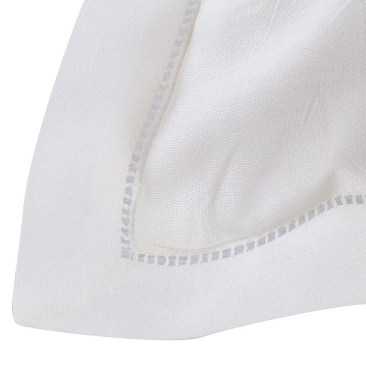 Zenoni & ColombiFedera Arredo Ricamata A Mano In Misto Lino Made In Italy Variante Fegea 42x42 Cm