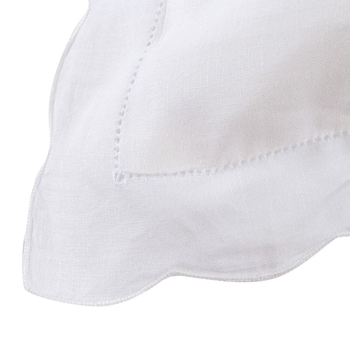 Zenoni & ColombiFedera Arredo Ricamata A Mano In Misto Lino Made In Italy Variante Giuliana 42x42 Cm