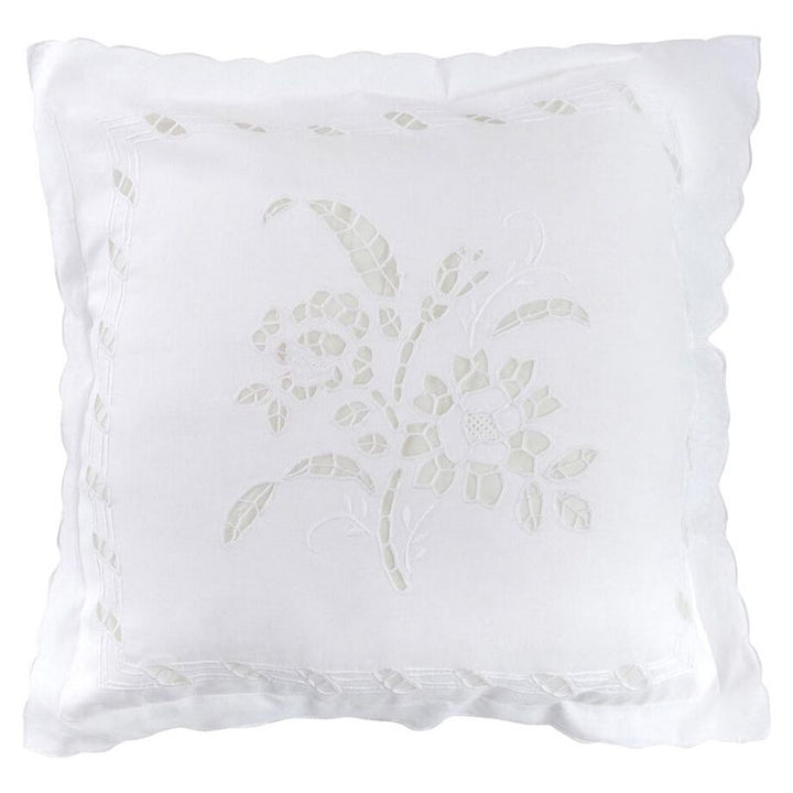 Zenoni & ColombiFedera Arredo Ricamata A Mano In Misto Lino Made In Italy Variante Italiano 600 42x42 Cm