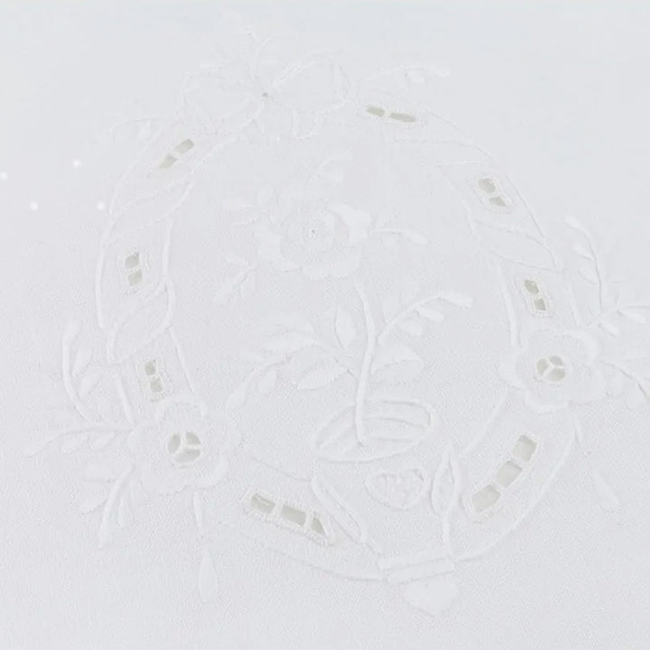 Zenoni & ColombiFedera Arredo Ricamata A Mano In Misto Lino Made In Italy Variante Italiano 800 42x42 Cm