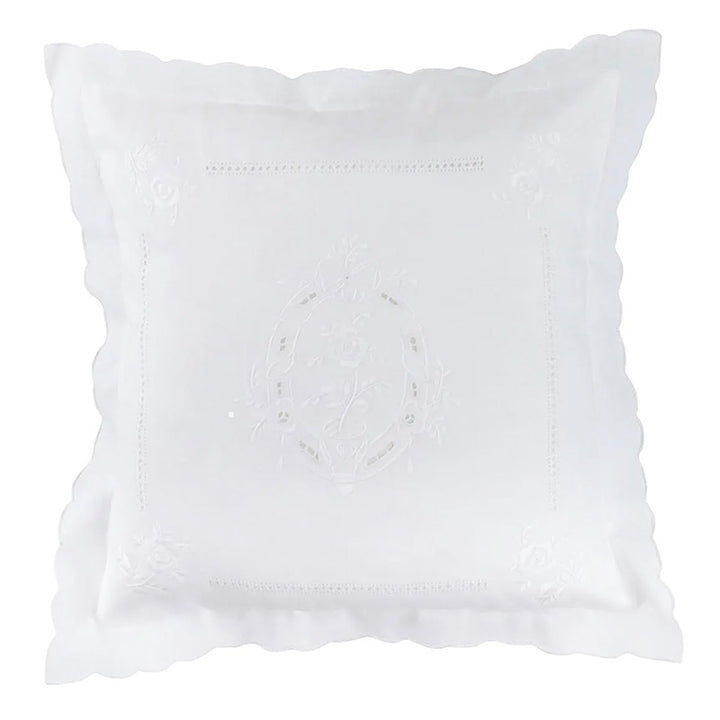 Zenoni & ColombiFedera Arredo Ricamata A Mano In Misto Lino Made In Italy Variante Italiano 800 42x42 Cm