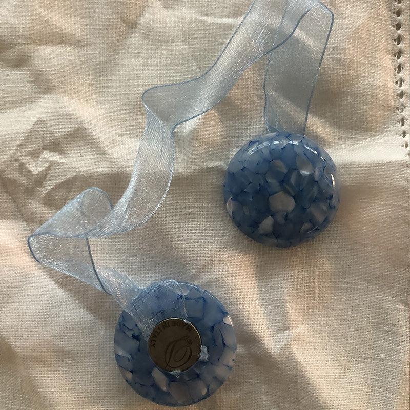 Zenoni & ColombiFermatende a calamita in plastica con nastro Azzurro