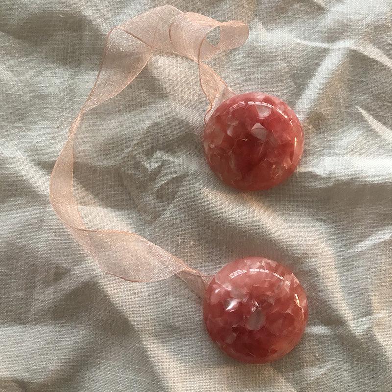 Zenoni & ColombiFermatende a calamita in plastica con nastro Rosa