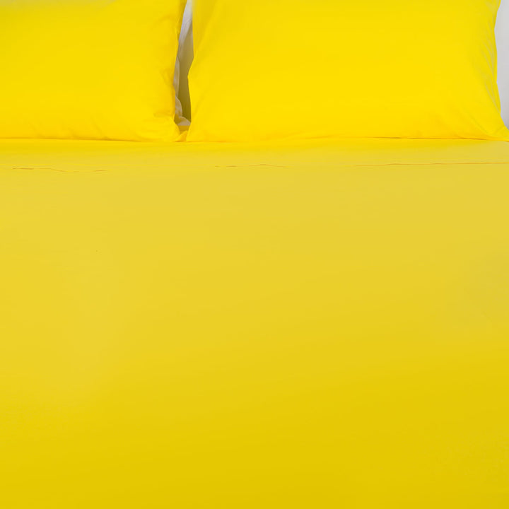 Zenoni & ColombiLenzuola In 100% Cotone Alta Qualità Giallo Sole