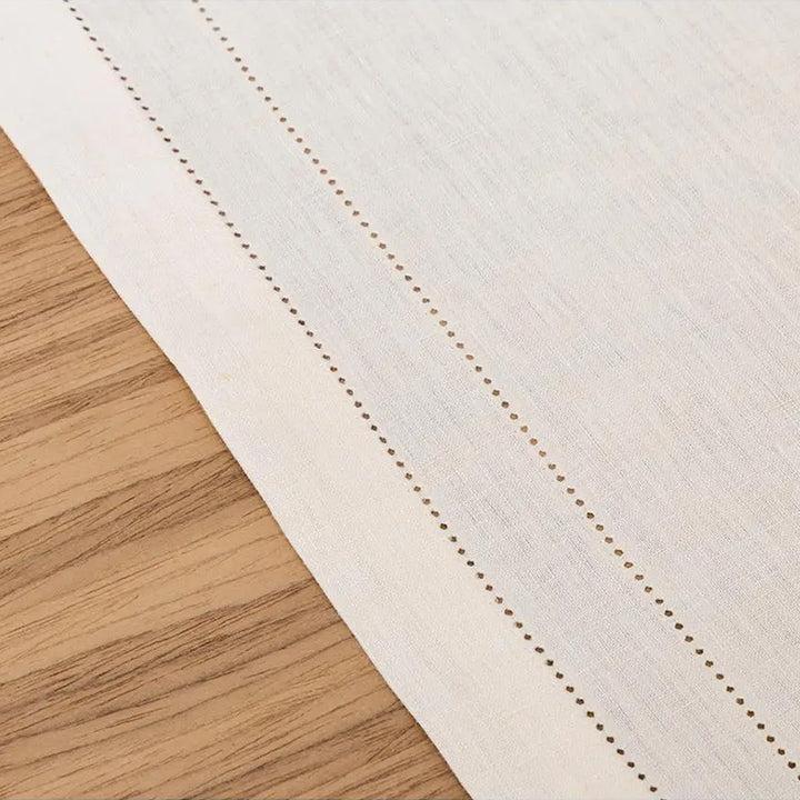 Zenoni & ColombiRunner Ricamato A Mano In Lino Biologico Made In Italy St. Tropez