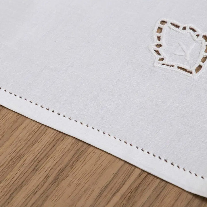 Zenoni & ColombiRunner Ricamato A Mano In Puro Cotone Made In Italy Sherwood