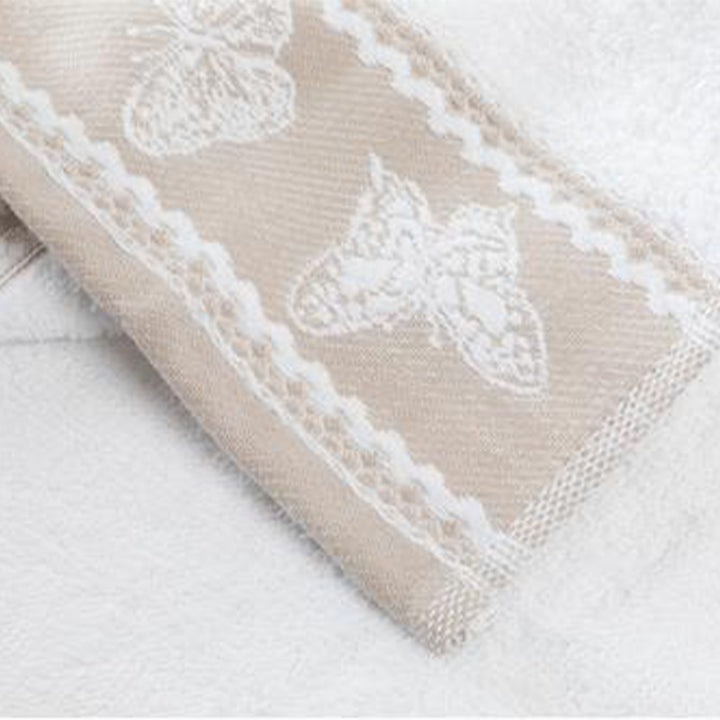 Zenoni & ColombiTelo Doccia In Spugna 400 Gr Farfalla Bianco