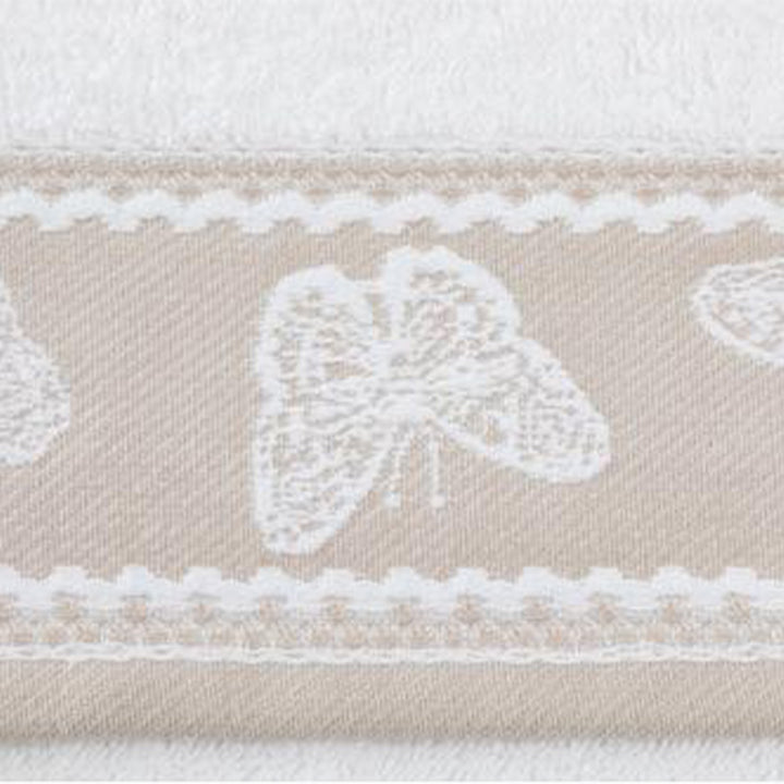 Zenoni & ColombiTelo Doccia In Spugna 400 Gr Farfalla Bianco