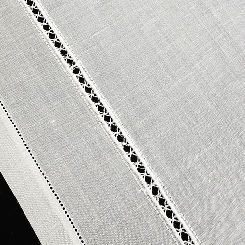 Zenoni & ColombiTenda Al Metro Ricamata In Misto Lino Made In Italy Variante Sissy