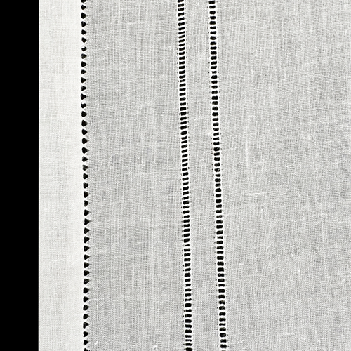 Zenoni & ColombiTenda Al Metro Ricamata In Misto Lino Made In Italy Variante Alice