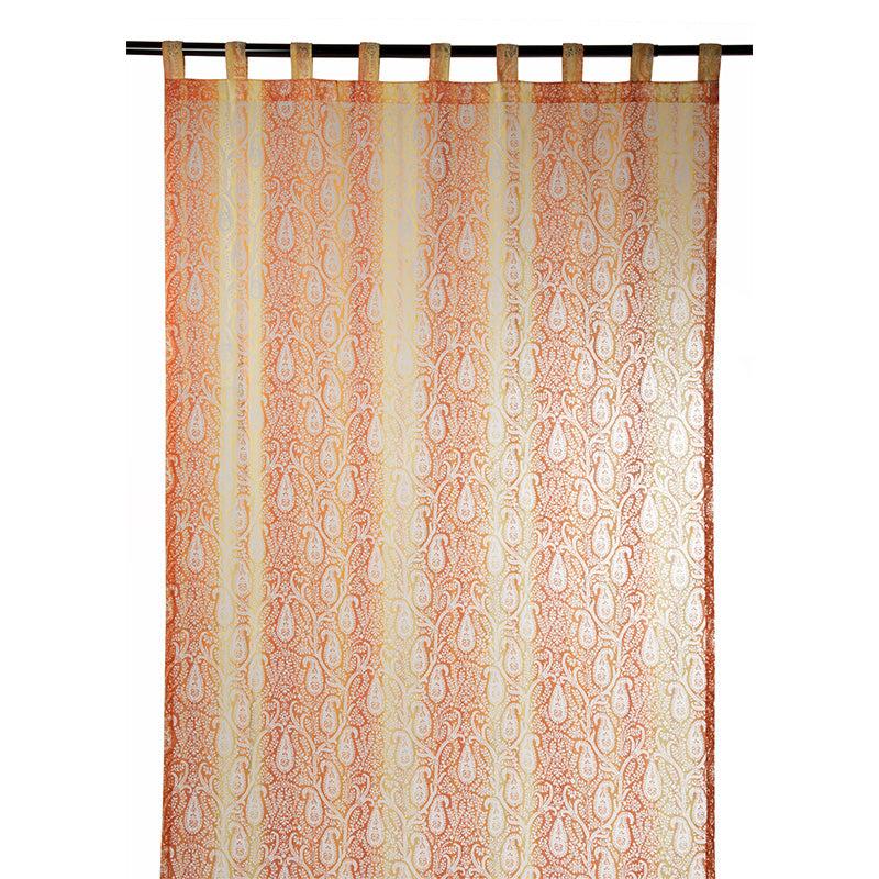 Zenoni & ColombiTenda in Organza Cachemire Arancione 140x290cm