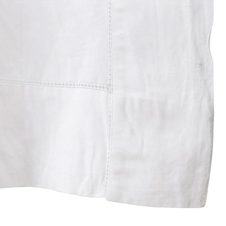 Zenoni & ColombiTenda Ricamata A Mano In Misto Lino Made In Italy Variante Butterfly