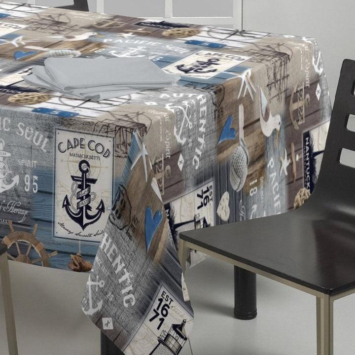 Zenoni & ColombiTovaglia Con Fantasia Mare 100% Cotone Stampato