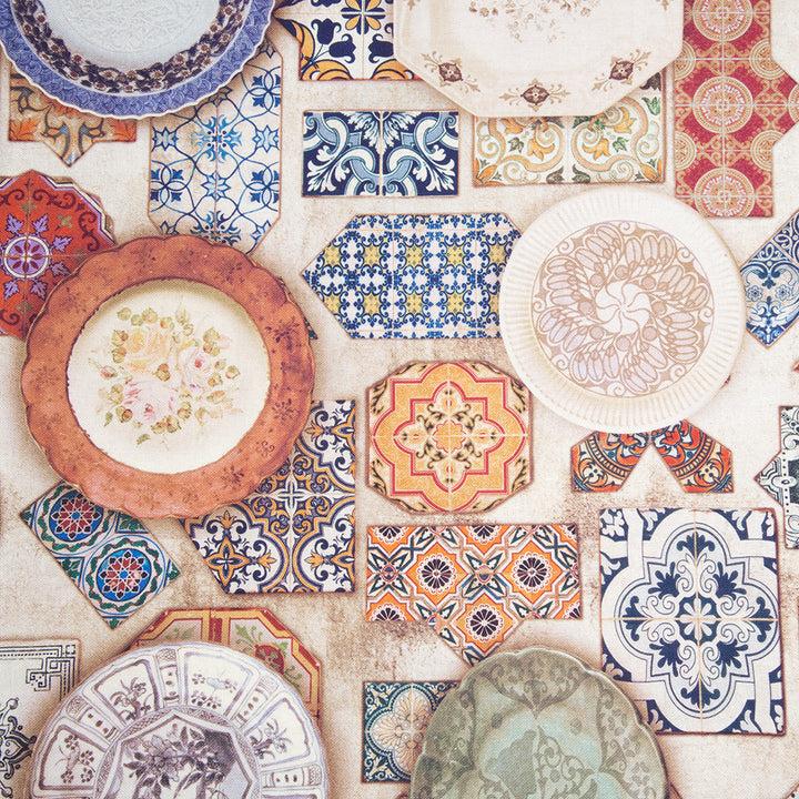 Zenoni & ColombiTovaglia Con Fantasia Piatti 100% Cotone Stampato