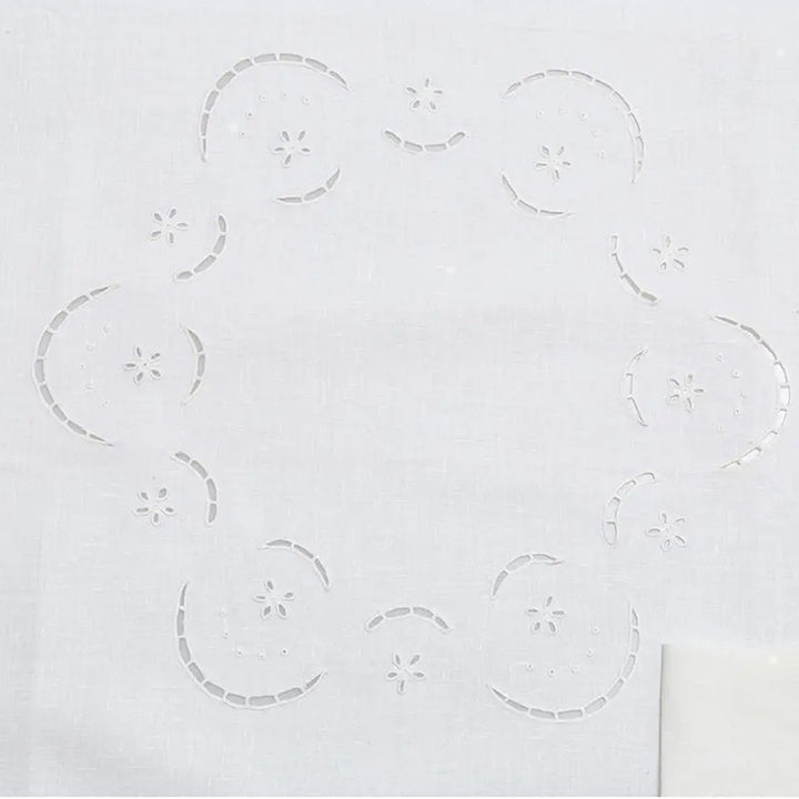 Zenoni & ColombiTovaglia Da The + 4 Tovaglioli Ricamati 100% Cotone Variante Elide