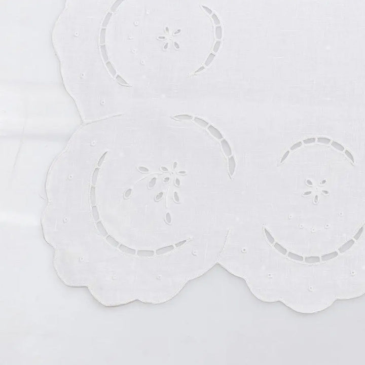 Zenoni & ColombiTovaglia Da The + 4 Tovaglioli Ricamati 100% Cotone Variante Elide