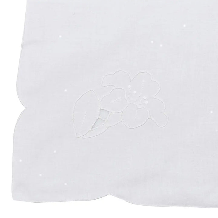 Zenoni & ColombiTovaglia Da The + 4 Tovaglioli Ricamati 100% Cotone Variante Odessa