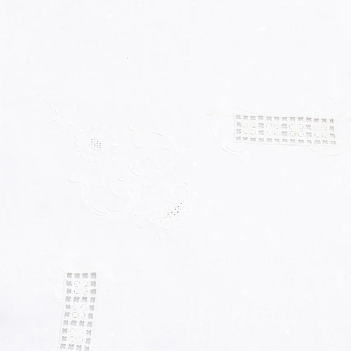 Zenoni & ColombiTovaglia Da The + 4 Tovaglioli Ricamati 100% Cotone Variante Principessa