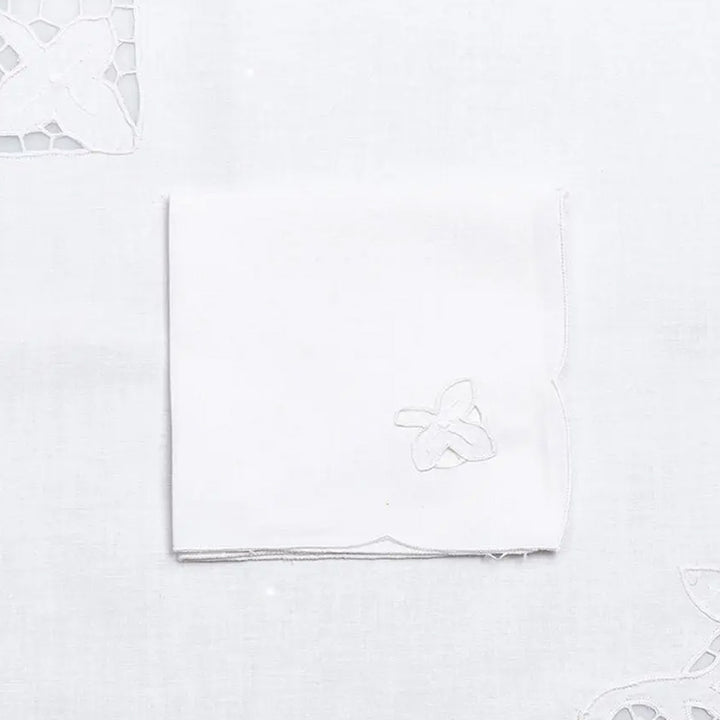 Zenoni & ColombiTovaglia Da The + 4 Tovaglioli Ricamati 100% Cotone Variante Edera